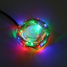 DC 6V 10M 100 LEDS WATERPROOF STRING LIGHT (COLORFUL)