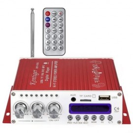 KENTIGER V10 BLUETOOTH HI-FI CLASS-AB AUDIO POWER AMPLIFIER (RED)