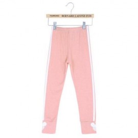 FASHION GIRLS OUTDOOR SPORT STRIPED LEGGINGS (PINK)