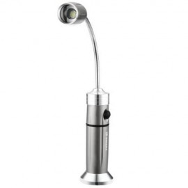 E SMARTER 10W 800LM CREE XML T6 5 MODES ZOOMING LED FLASHLIGHT TORCH LIGHT (SILVER GRAY)