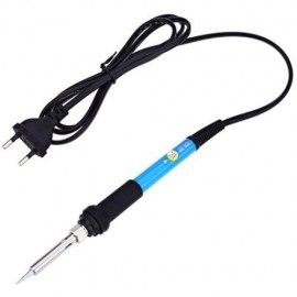 60W ADJUSTABLE TEMPERATURE SOLDERING PEN WELDING IRON TOOL KIT WITH 5 TIPS (BLUE AND BLACK