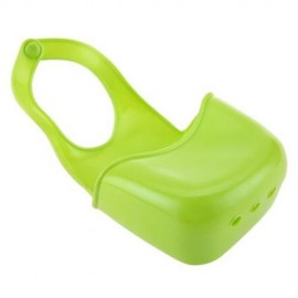 HC - 1749B CREATIVE FOLDING HANGING SILICONE BATHROOM KITCHEN GADGET STORAGE BAG (GREEN)