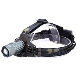 E SMARTER 10W 800LM 3 MODES CREE T6 LED FLASHLIGHT AUTO ZOOM ADJUSTABLE LAMP (FLAX GREEN)