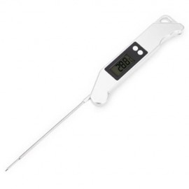TS - BN61 DIGITAL COOKING FOOD THERMOMETER LCD SCREEN FOR MILK COFFEE BARBECUE (SILVER GRA