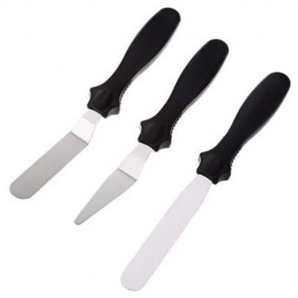3PCS DIY CAKE CREAM SPREAD DECORATING SMUDGE TOOL (BLACK)