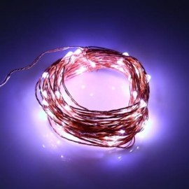 DC 6V 10M 100 LEDS COPPER STRING LIGHT WATERPROOF LED LAMP (COOL WHITE LIGHT)