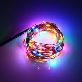 DC 6V 10M 100 LEDS COPPER STRING LIGHT WATERPROOF LED LAMP (RGBW)