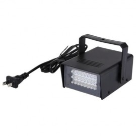 MINI AC 90 - 240V 3W 24 LEDS STAGE STROBE LIGHT (GREEN)