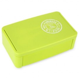 CREATIVE WESTERN STYLE MICROWAVE OVEN LUNCH BOX FOOD CONTAINER WITH SPOON FORK (GREEN)