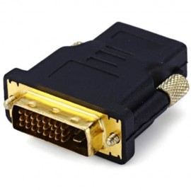 DVI MALE TO HDMI FEMALE ADAPTER CONVERTER SUPPORT 1080P (BLACK)