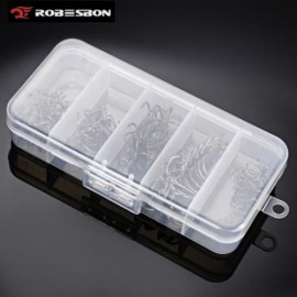 PROBEROS 50PCS NUMBER 2 / 4 / 6 / 8 / 10 FISHING TREBLE HOOK WITH BOX (GUN METAL)