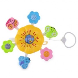 BABY FUNNY RATTLE CRIB PENDANT ROTATING MUSIC BOX HANGING TOY (COLORMIX)