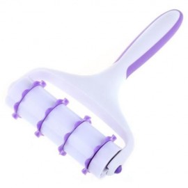 DIY FONDANT CAKE RIBBON PLASTIC ROLLER CUTTER DECORATING BAKING PASTRY EMBOSSER SET (WHITE