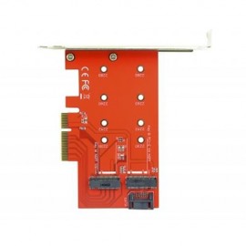 4 LANE XP941 SATA PCI-E ADAPTER M6E NGFF SSD FOR SM951 PM951 MEMORY CHIP (RED)