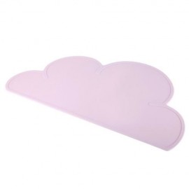 SILICONE NON-SLIP CLOUD SHAPE KIDS PLACEMAT DINNERWARE TABLE MAT (PINK)