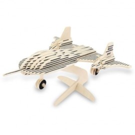SEALAND WP - 115 WOODEN 3D BLACK BIRD AIRCRAFT MODEL SIMULATION CONSTRUCTION KIT TOY (APRI