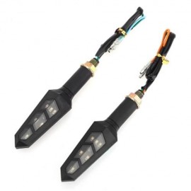 UNIVERSAL PAIR OF MOTORCYCLE LED TURN LIGHT SUPER BRIGHT CORNER LAMP