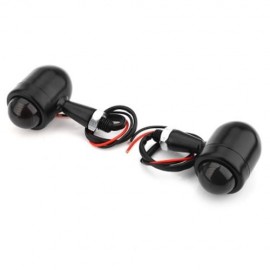 PAIR OF MOTORCYCLE RETRO TURN LIGHT MULTI-FUNCTIONAL SIGNAL LAMP