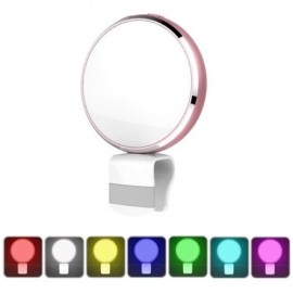BR34 SEVEN COLORS SELFIE LED FILL-IN FLASHLIGHT ADJUSTABLE LIGHTNESS WITH MIRROR FOR UNIVE