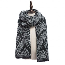 VINTAGE RHOMBUS PRINTED LADIES WARM SCARF (ARMY GREEN)