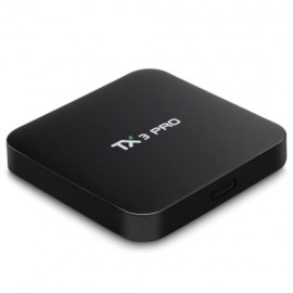 TX3 PRO TV BOX AMLOGIC S905X QUAD CORE 4K ANDROID 6.0 2.4G WIFI MULTI-MEDIA PLAYER (BLACK)