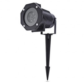 LIGHTME MULTICOLOR LED PROJECTION LAMP WATERPROOF ROTATING LIGHTS WITH 10PCS SWITCHABLE PA