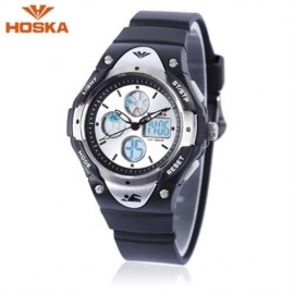 HOSKA HD024S DUAL MOVT CHILDREN QUARTZ DIGITAL WATCH LUMINOUS DAY ALARM DISPLAY 5ATM WRIST