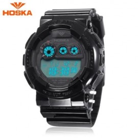 HOSKA H017B CHILDREN DIGITAL WATCH ALARM CHRONOGRAPH LED CALENDAR 3ATM SILICONE BAND WRIST