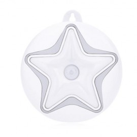 STARFISH SHAPE LED HUMAN BODY INDUCTION NIGHT LIGHT WITH USB CABLE (WHITE)