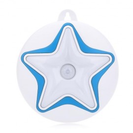 STARFISH SHAPE LED HUMAN BODY INDUCTION NIGHT LIGHT WITH USB CABLE (BLUE)
