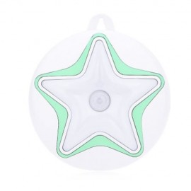 STARFISH SHAPE LED HUMAN BODY INDUCTION NIGHT LIGHT WITH USB CABLE (GREEN)