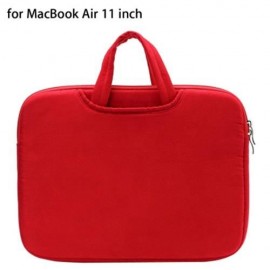 11 INCH LAPTOP BAG TABLET ZIPPER POUCH FOR MACBOOK AIR (RED)
