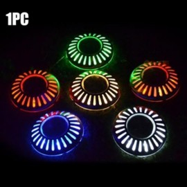 UFO SHAPE SOLAR LAWN LIGHT GROUND BURIED DECORATIVE LAMP (SILVER)