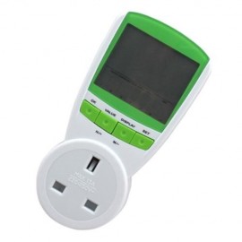 TS - 838 UK PLUG WATTAGE VOLTAGE CURRENT MONITOR ANALYZER (GREEN)
