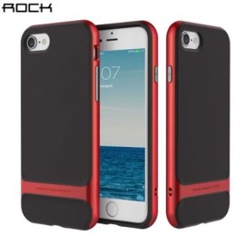 ROCK ROYCE SERIES PROTECTIVE SHELL BUSINESS STYLISH TPU BACK COVER PC FRAME FOR IPHONE 7 (