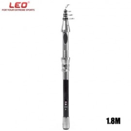 LEO SEA RIVER LAKE POLE CARBON FIBER MINI AUTOMATIC FISHING ROD FISH DEVICE (SILVER AND BL