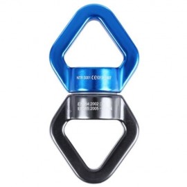 30KN SAFETY ROTATIONAL DEVICE ROTATOR ROPE SWIVEL CONNECTOR (BLUE AND BLACK)