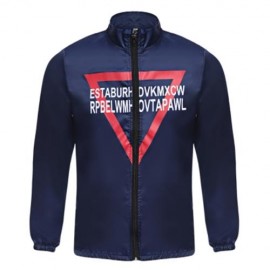 ULTRALIGHT INVERTED TRIANGLE PRINT MALE SUN PROTECTION OUTERWEAR (CADETBLUE)