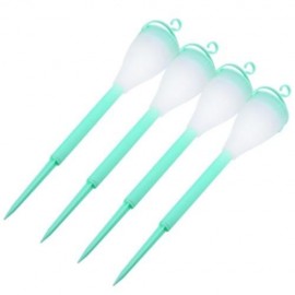 4PCS 0.012W 1.2V 2LM LED SOLAR POWERED LANDSCAPE GARDEN LIGHT WATERPROOF 7 COLORS CHANGING