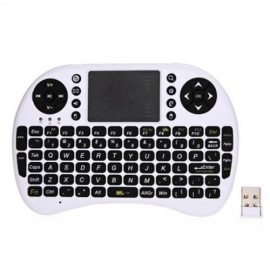 M2S 2.4GHZ WIRELESS QWERTY KEYBOARD TOUCHPAD WITH RECEIVER (WHITE)