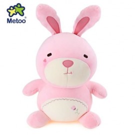 METOO ANIMAL PLUSH DOLL TOY BIRTHDAY CHRISTMAS GIFT FOAM GRANULE FILLER (SHALLOW PINK)