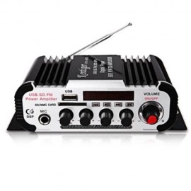 KENTIGER HY - 600 FM IR CONTROL FM MP3 USB HIFI STEREO POWER DIGITAL AMPLIFIER (BLACK)