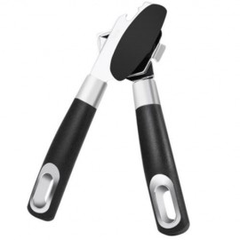 STAINLESS STEEL MANUAL HEAVY DUTY CHROME CAN OPENER (BLACK)