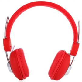 JKR 110 3.5MM PLUG FOLDABLE WIRED STEREO HIFI MUSIC HEADPHONES HEADSET (RED)