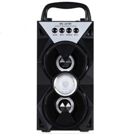 REDMAINE MS - 207BT PORTABLE HIGH POWER OUTPUT FM RADIO WIRELESS BLUETOOTH SPEAKER (BLACK)