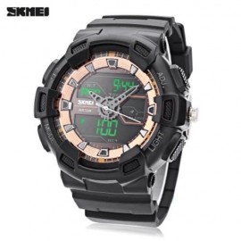 SKMEI 1189 DUAL MOVT DIGITAL QUARTZ SPORTS WATCH CALENDAR ALARM CHRONOGRAPH DISPLAY WRISTW