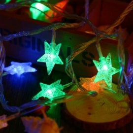 5M 50 LEDS 3W STAR STRING FAIRY LIGHT 8 MODES DECORATION LAMP (COLORFUL)