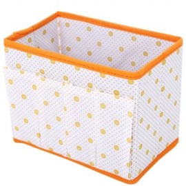 WAVE POINT NON-WOVEN FABRIC FOLDABLE STORAGE BOX RECTANGLE CONTAINER (JACINTH)