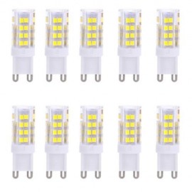 LIGHTME 10PCS G9 AC 220V 3W SMD 2835 LED BULB WITH 51 LEDS (COOL WHITE LIGHT)