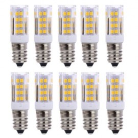 LIGHTME 10PCS E14 AC 220V 3W SMD 2835 LED BULB WITH 51 LEDS (WARM WHITE LIGHT)